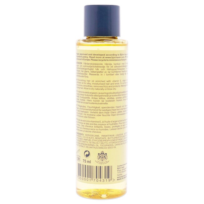 Hair Oil Smooth and Shine - Argan Oil by Bjorn Axen for Unisex - 2.53 oz Oil, , alternate image number null