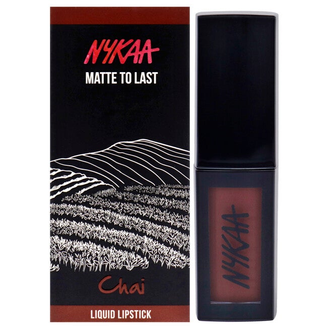 Matte to Last Liquid Lipstick - 18 Chai by Nykaa Cosmetics for Women - 0.16 oz Lipstick, NA, hi-res image number null