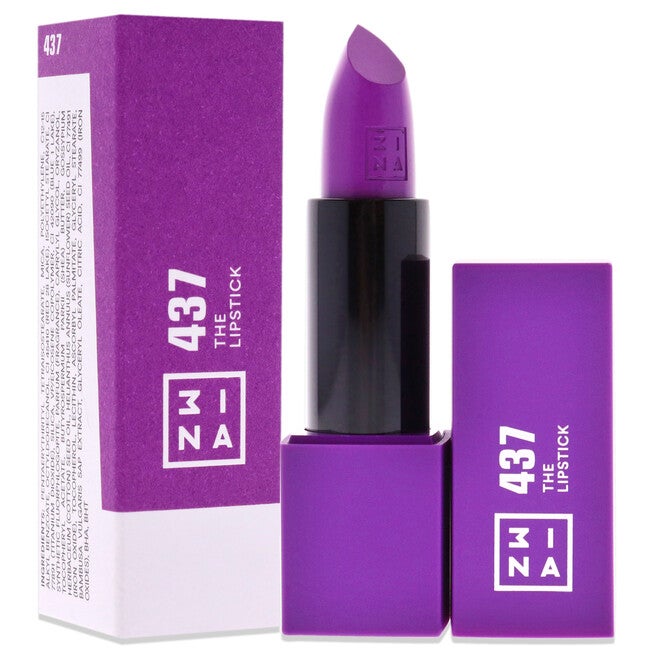 The Lipstick - 437 Ultra Violet by 3INA for Women - 0.16 oz Lipstick, NA, alternate image number null