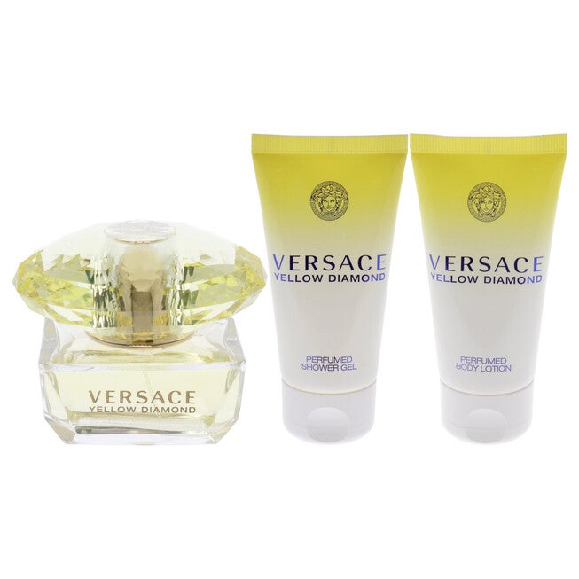 Versace Yellow Diamond by Versace for Women - 3 Pc Gift Set 1.7oz EDT Spray, 1.7oz Perfumed Shower Gel, 1.7oz Perfumed Body Lotion, NA, alternate image number null
