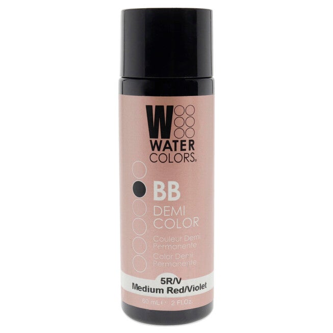 Watercolors BB Demi-Permanent Hair Color - 5RV Medium Red Violet by Tressa for Unisex - 2 oz Hair Color, NA, hi-res image number null