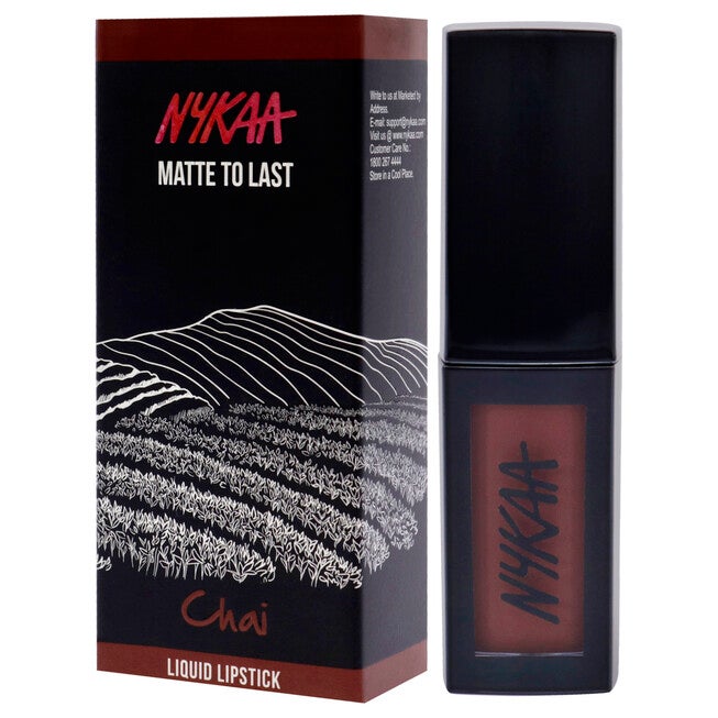 Matte to Last Liquid Lipstick - 18 Chai by Nykaa Cosmetics for Women - 0.16 oz Lipstick, , alternate image number null