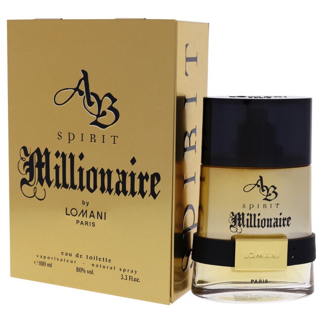 AB Spirit Millionaire by Lomani for Men - 3.3 oz EDT Spray, See Description, alternate image number 3