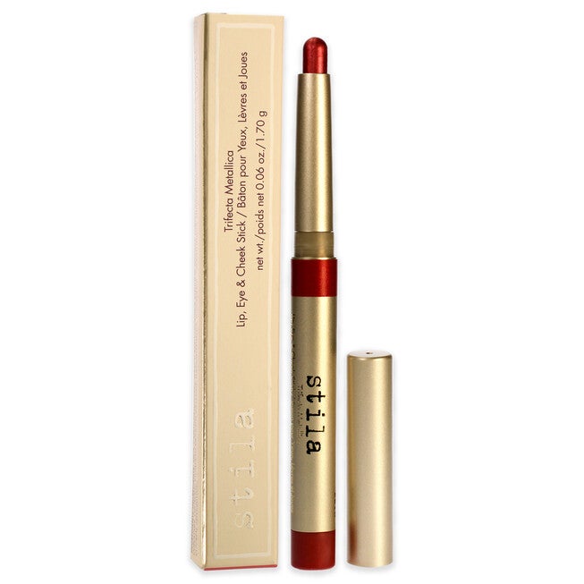 Trifecta Metallica Lip Eye and Cheek Stick - Pink Sapphire by Stila for Women - 0.06 oz Makeup, NA, hi-res image number null