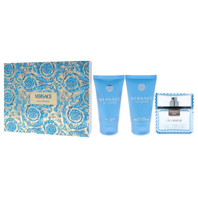 Versace Eau Fraiche by Versace for Men - 3 Pc Gift Set 1.7oz EDT Spray, 1.7oz Bath and Shower Gel, 1.7oz After Shave Balm, NA, alternate image number null