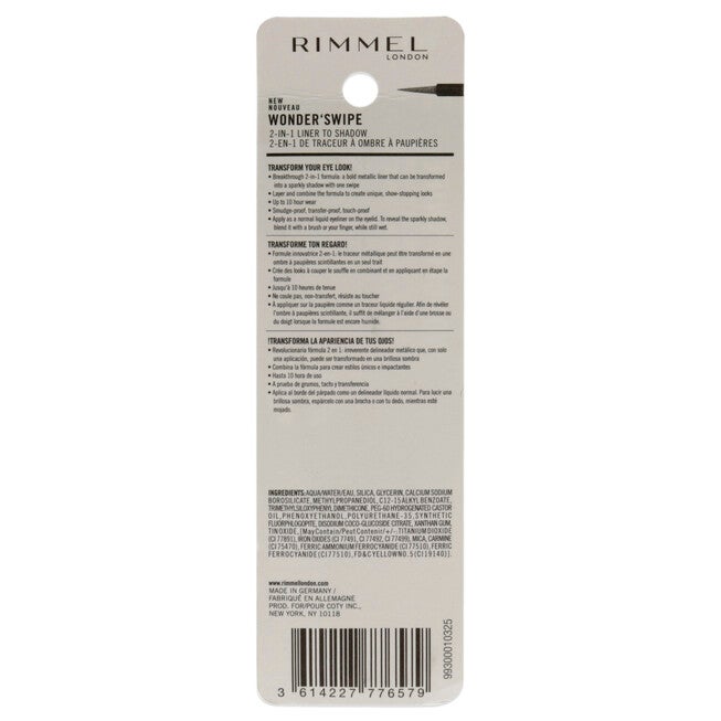 Wonder Swipe 2-in-1 Liner to Shadow - 016 Out Out by Rimmel London for Women - 0.058 oz Eyeliner, , alternate image number null