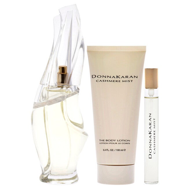 Cashmere Mist by Donna Karan for Women - 3 Pc Gift Set 3.4oz EDP Spray, 0.34oz EDP Spray, 3.4oz Body Lotion, NA, alternate image number null