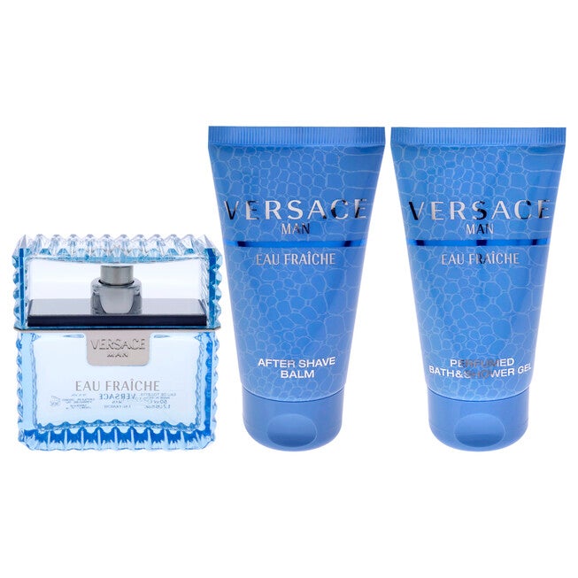 Versace Eau Fraiche by Versace for Men - 3 Pc Gift Set 1.7oz EDT Spray, 1.7oz Bath and Shower Gel, 1.7oz After Shave Balm, NA, alternate image number null