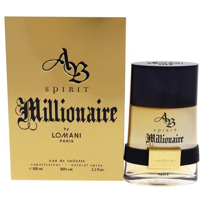 AB Spirit Millionaire by Lomani for Men - 3.3 oz EDT Spray, NA, hi-res image number null