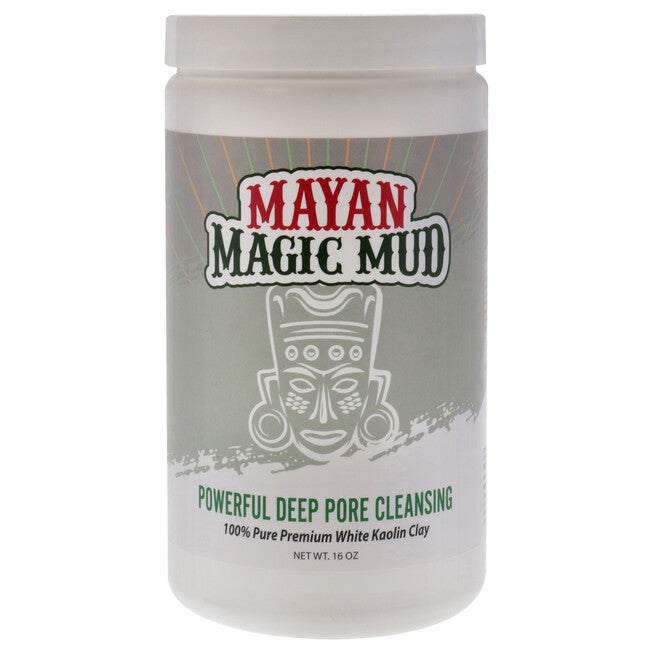 Powerful Deep Pore Cleansing White Kaolin Clay by Mayan Magic Mud for Unisex - 16 oz Cleanser, See Description, hi-res image number null