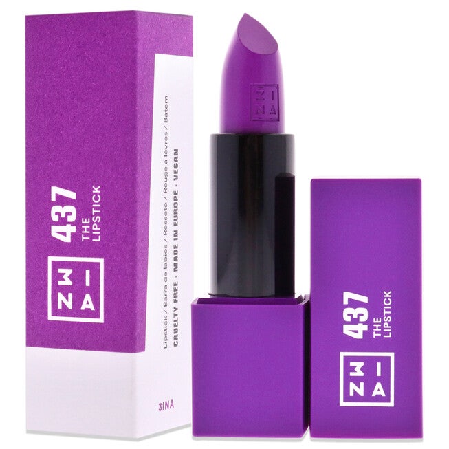 The Lipstick - 437 Ultra Violet by 3INA for Women - 0.16 oz Lipstick, NA, alternate image number null