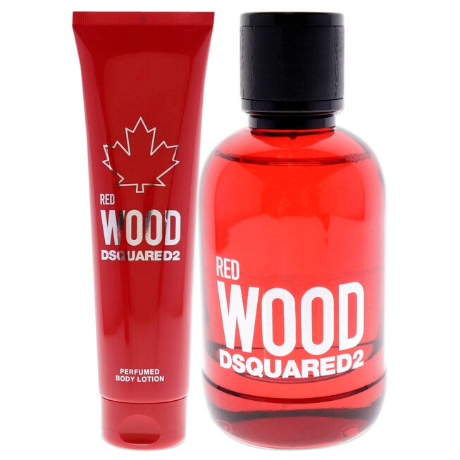 Red Wood by Dsquared2 for Women - 2 Pc Gift Set 3.4oz EDT Spray, 5.0oz Perfumed Body Lotion, NA, alternate image number null