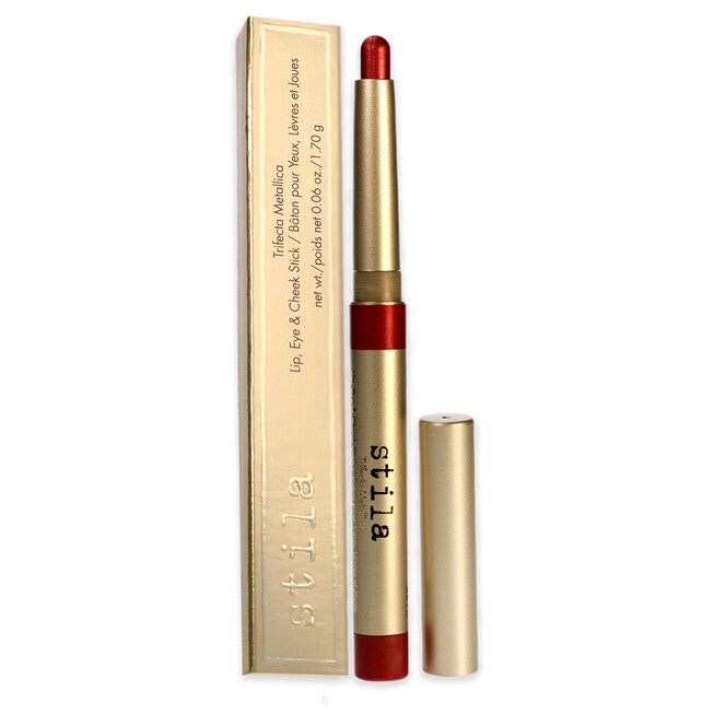Trifecta Metallica Lip Eye and Cheek Stick - Pink Sapphire by Stila for Women - 0.06 oz Makeup, NA, alternate image number null