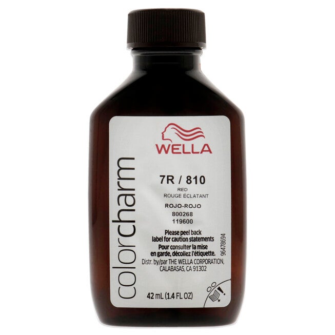 Color Charm Permanent Liquid Hair Color - 810 7R Red Red Intensifier by Wella for Unisex - 1.42 oz Hair Color, NA, alternate image number null