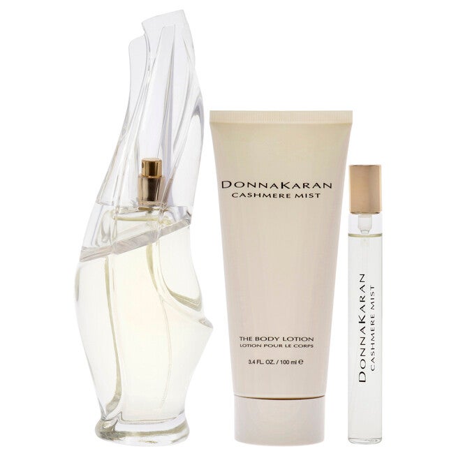 Cashmere Mist by Donna Karan for Women - 3 Pc Gift Set 3.4oz EDP Spray, 0.34oz EDP Spray, 3.4oz Body Lotion, , alternate image number null