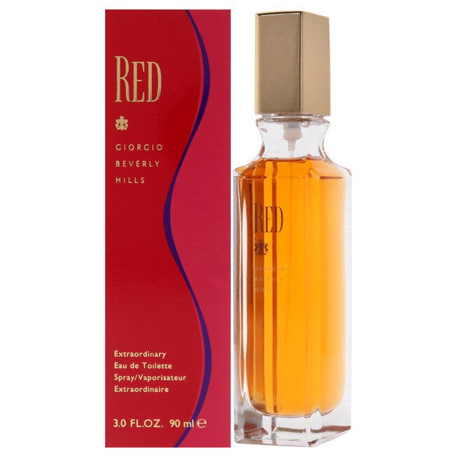Red by Giorgio Beverly Hills for Women - 3 oz EDT Spray, NA, hi-res image number null