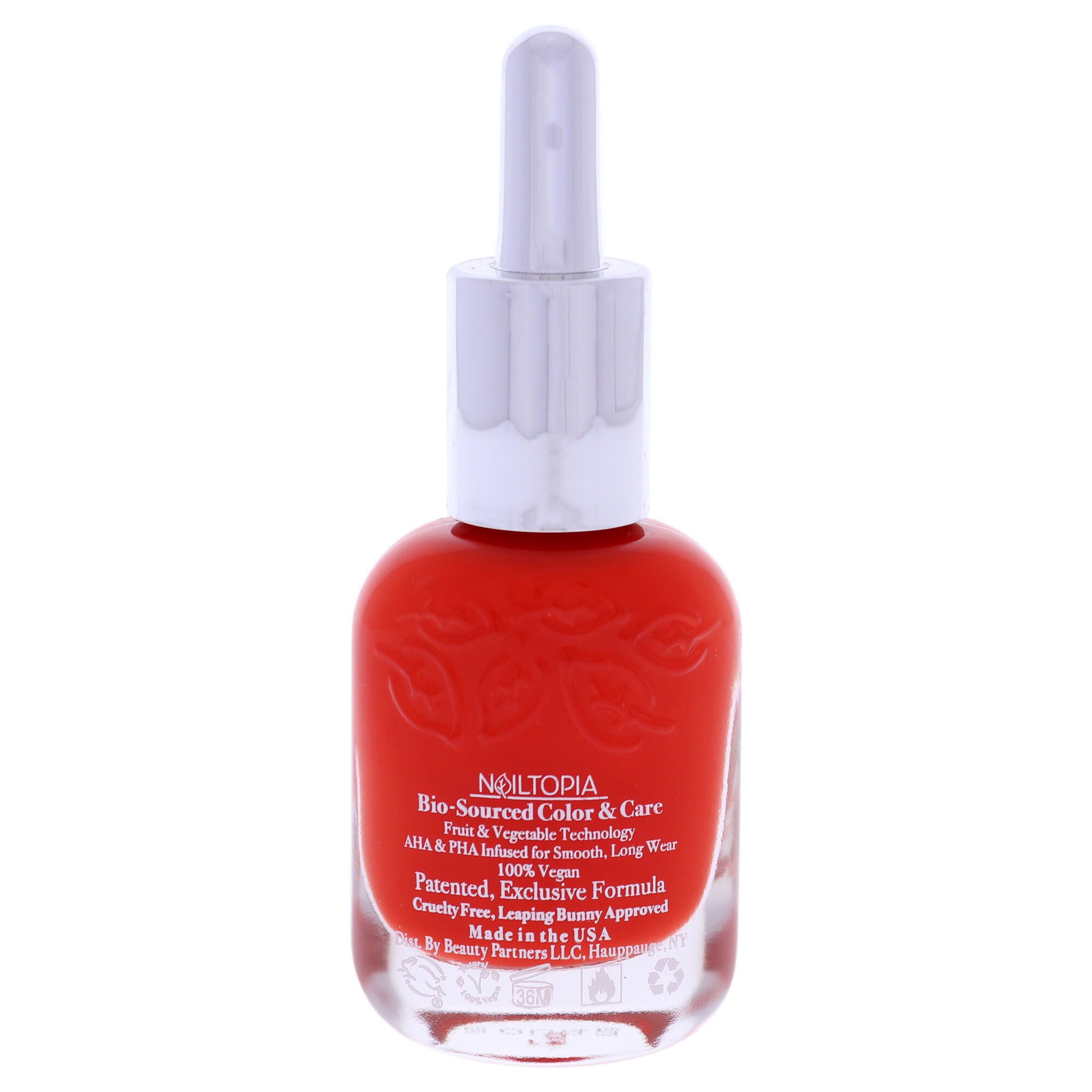 Bio-Sourced Chip Free Nail Lacquer - Red Hot Summa by Nailtopia for Women - 0.41 oz Nail Polish, See Description, alternate image number 4