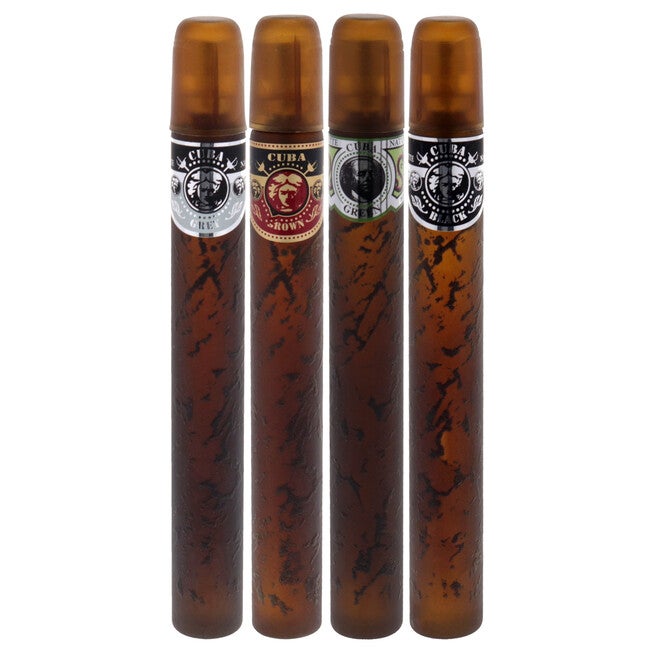 Cuba America by Cuba for Men - 4 Pc Gift Set 1.17oz EDT Spray Black, 1.17oz EDT Spray Green, 1.17oz EDT Spray Brown, 1.17oz EDT Spray Grey, See Description, alternate image number 4