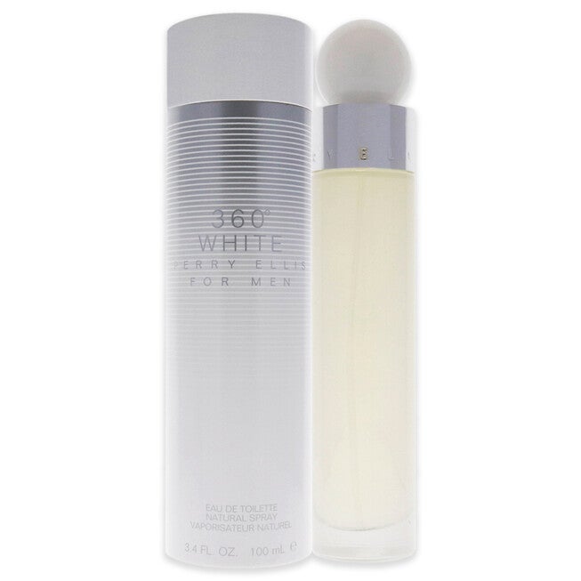 360 White by Perry Ellis for Men - 3.4 oz EDT Spray, See Description, hi-res image number 0