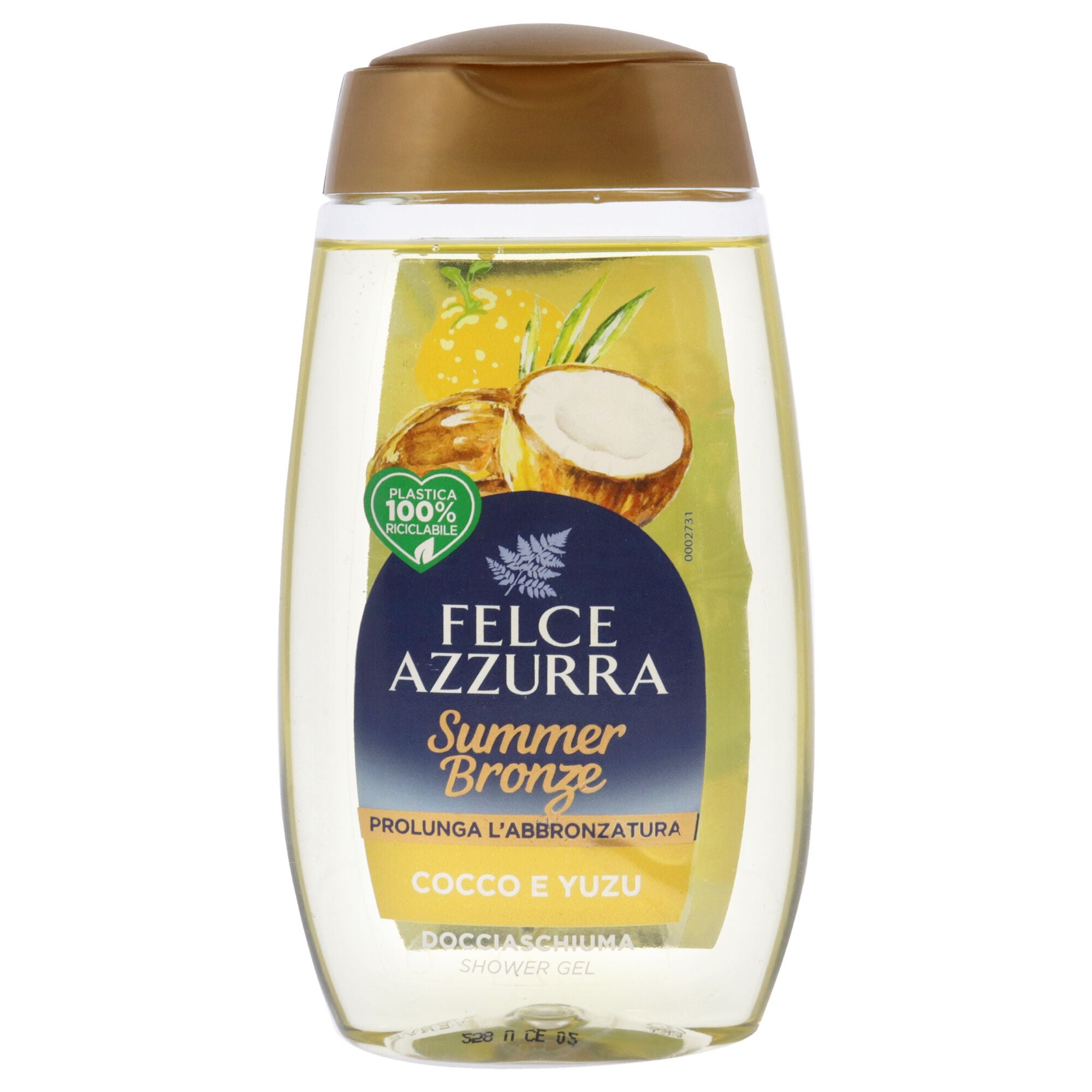 Summer Bronze - Cocco and Yuzu by Felce Azzurra for Unisex - 8.45 oz Shower Gel, See Description, hi-res image number 0