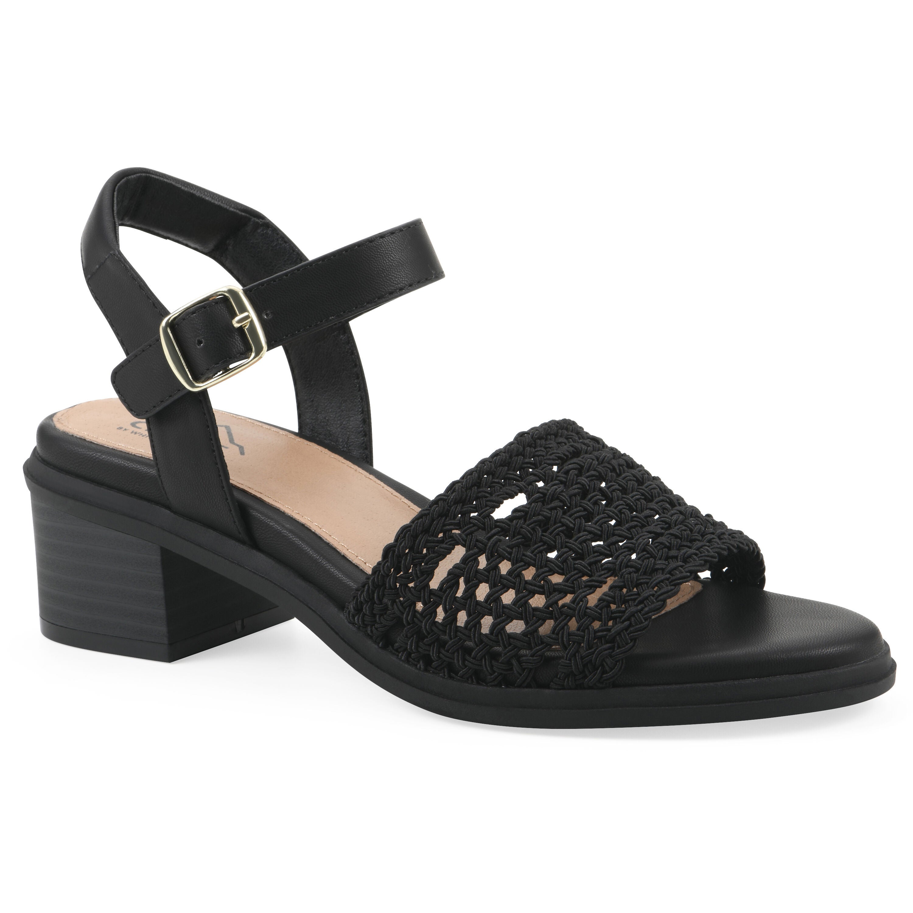 Cortland Block Heel Sandal, BLACK SMOOTH, hi-res image number 0