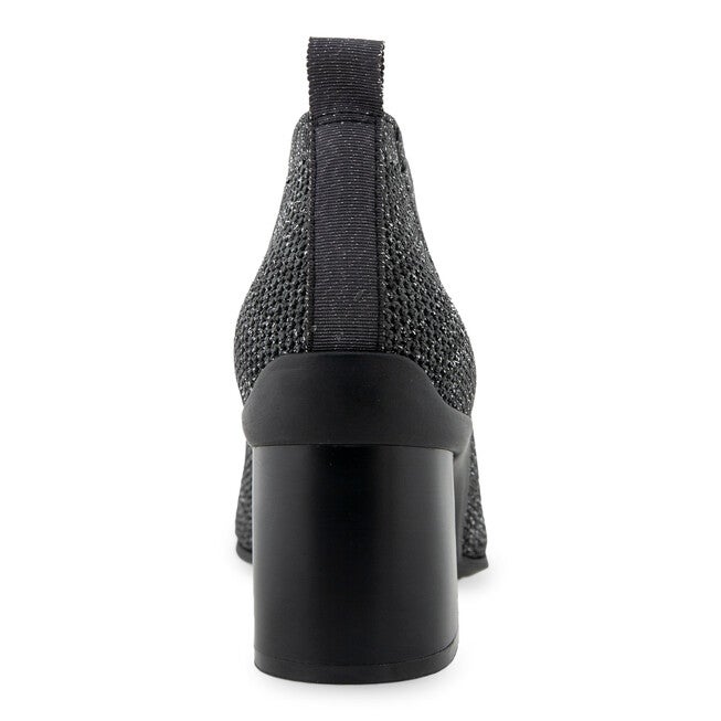 Canvas Knit Fabric Bootie, GUNMETAL, on-hover image number null