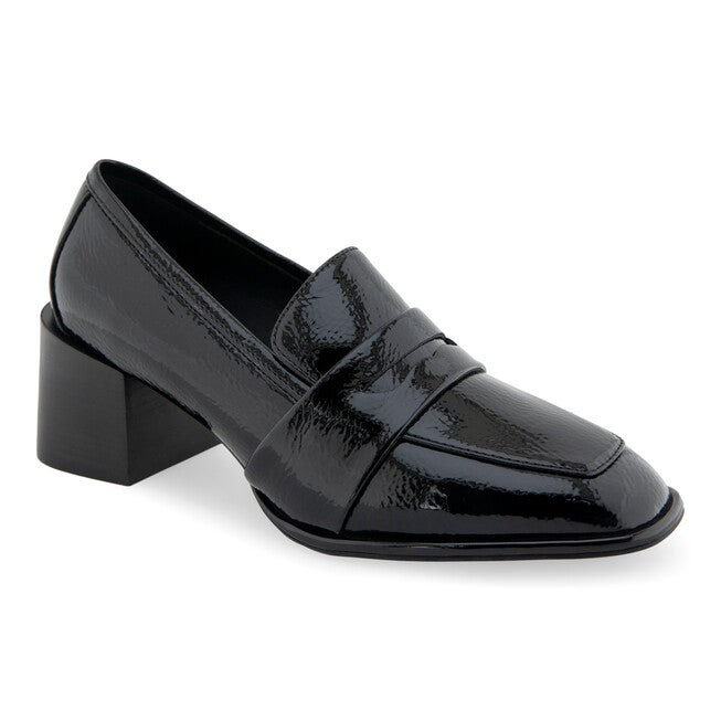 Arnett Block Heel Loafer, BLACK PATENT, hi-res image number null