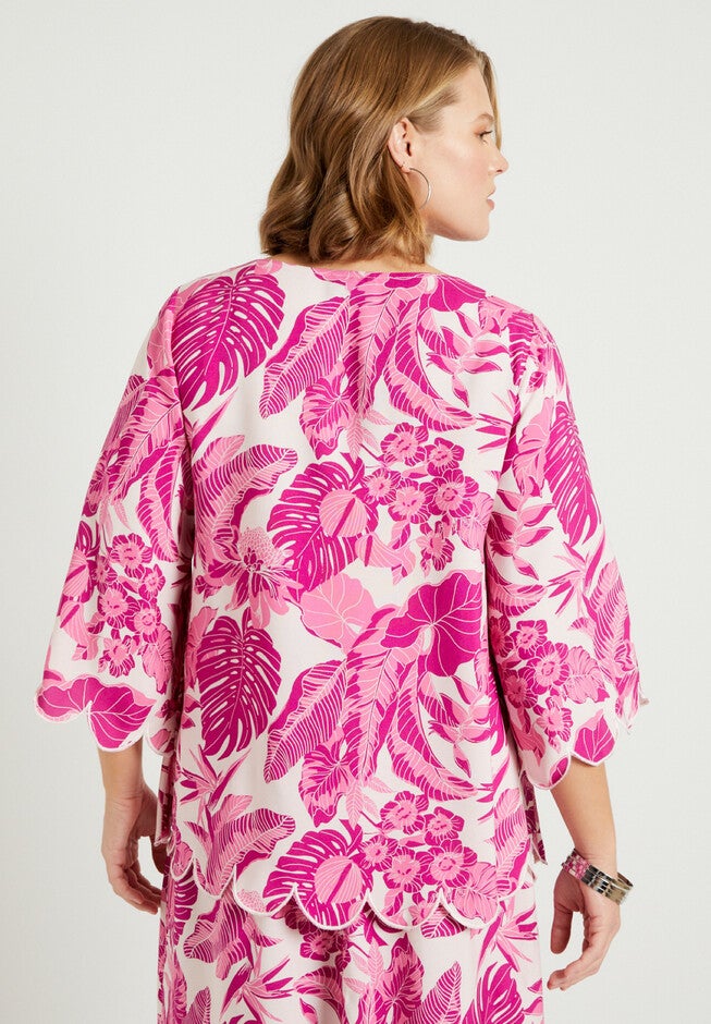 Scalloped Blouse, , on-hover image number null