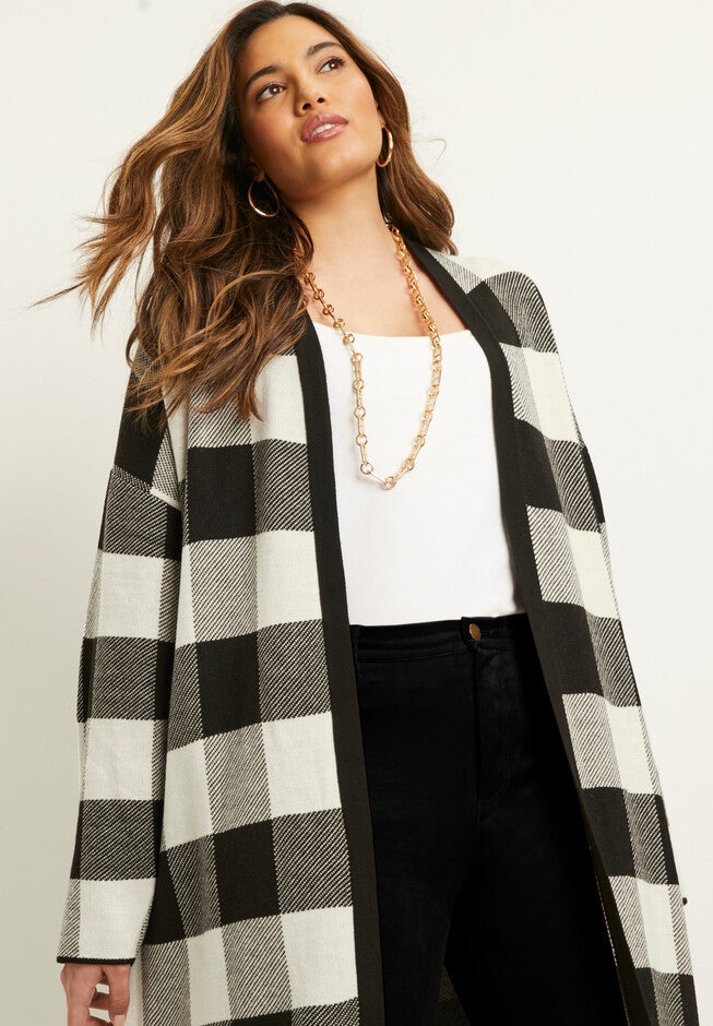 Open-Front Cardigan, , alternate image number null