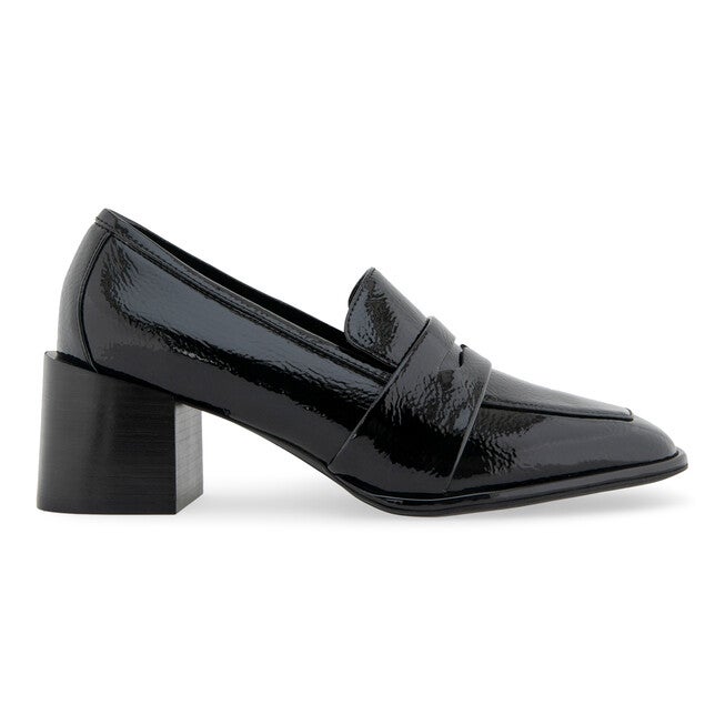 Arnett Block Heel Loafer, BLACK PATENT, alternate image number null