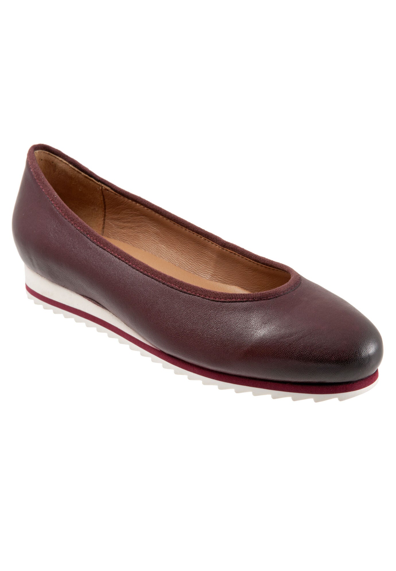 Isla Ballet Flat, BURGUNDY, hi-res image number 0