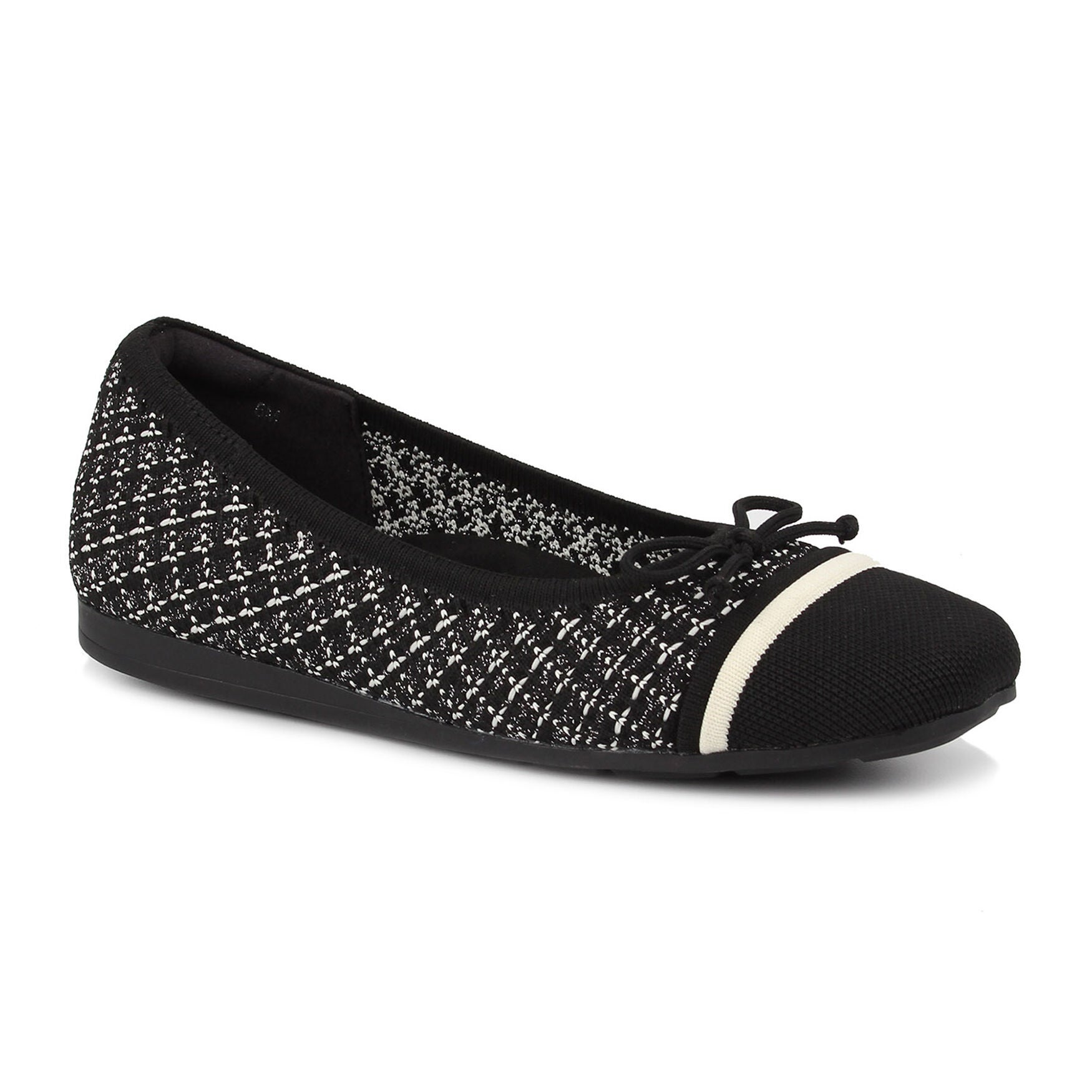 Noelle Knit Flat, BLACK, hi-res image number 0