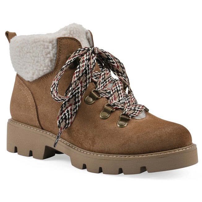 Gloving Faux Fur Hiker Bootie, CHESTNUT SUEDE, hi-res image number null