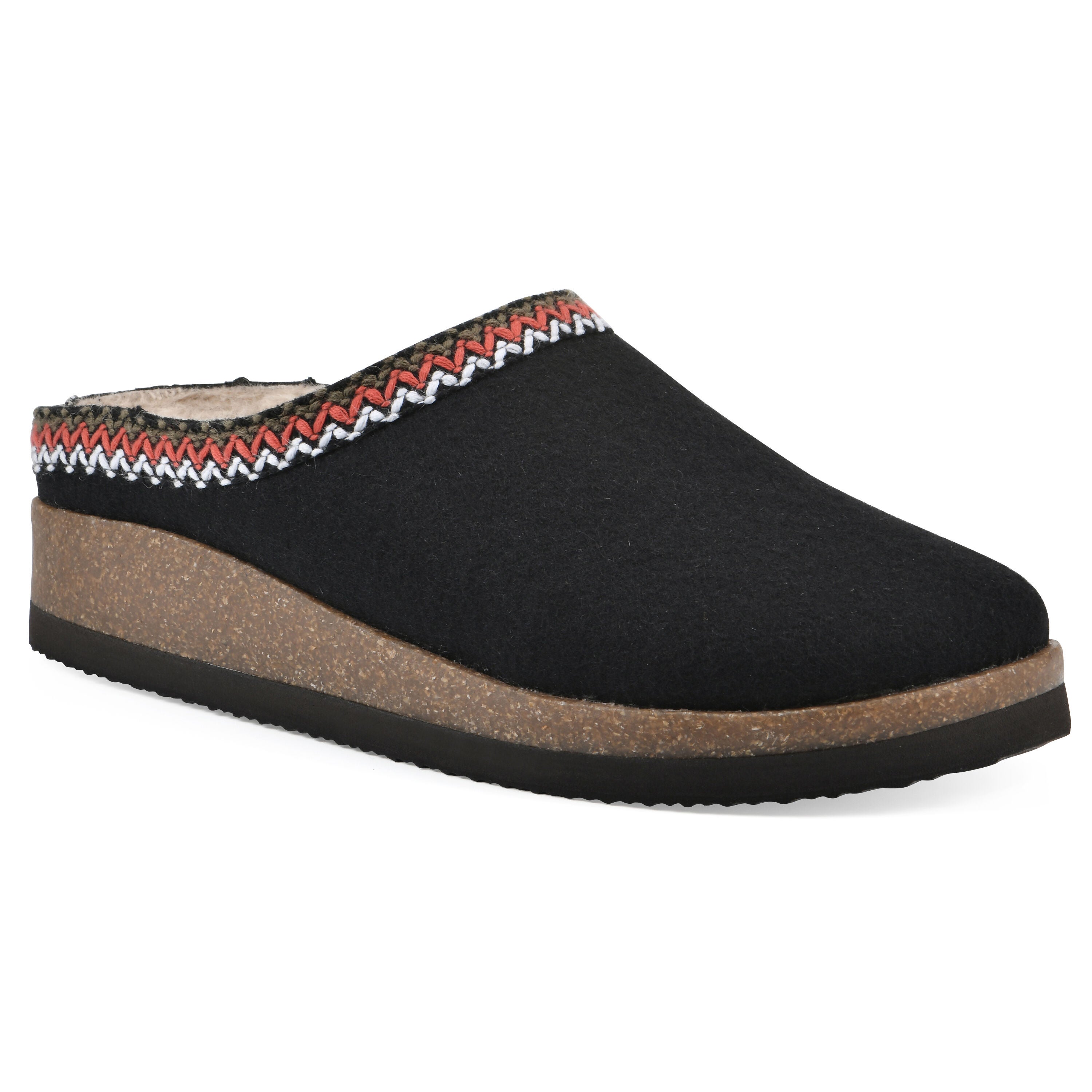 Bundle Up Footbeds Clog, BLACK FABRIC, hi-res image number 0