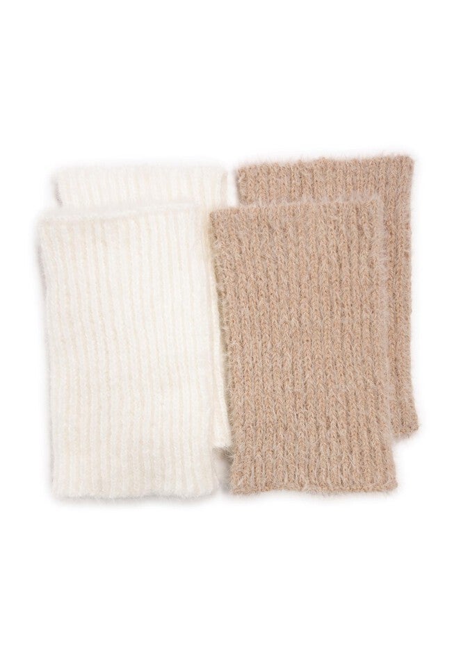 Fuzzy (2 Pair Pack) Boot Warmers, IVY TAN, hi-res image number null
