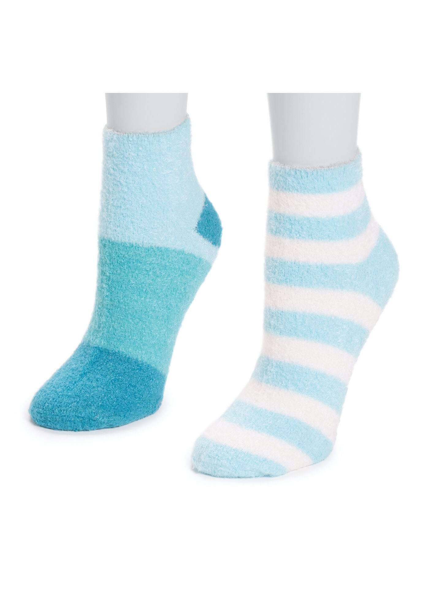 2 Pair Pack Aloe Infused Crew Socks, , alternate image number 3