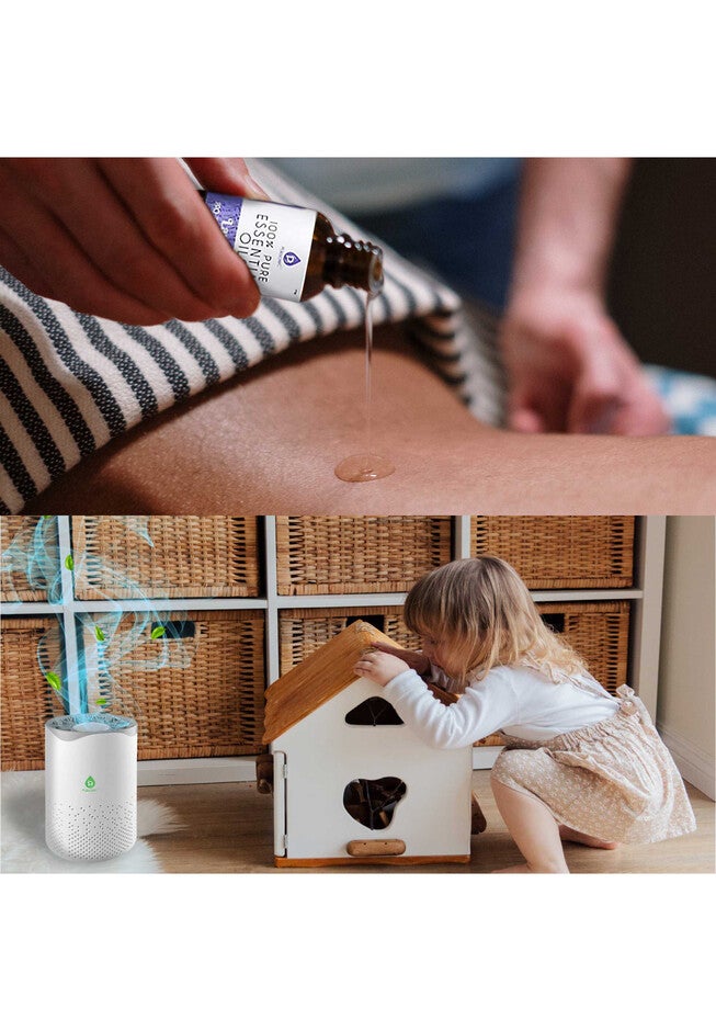 Air Purifier With 6-Pack Premium Essential Oils Collection, , alternate image number 2