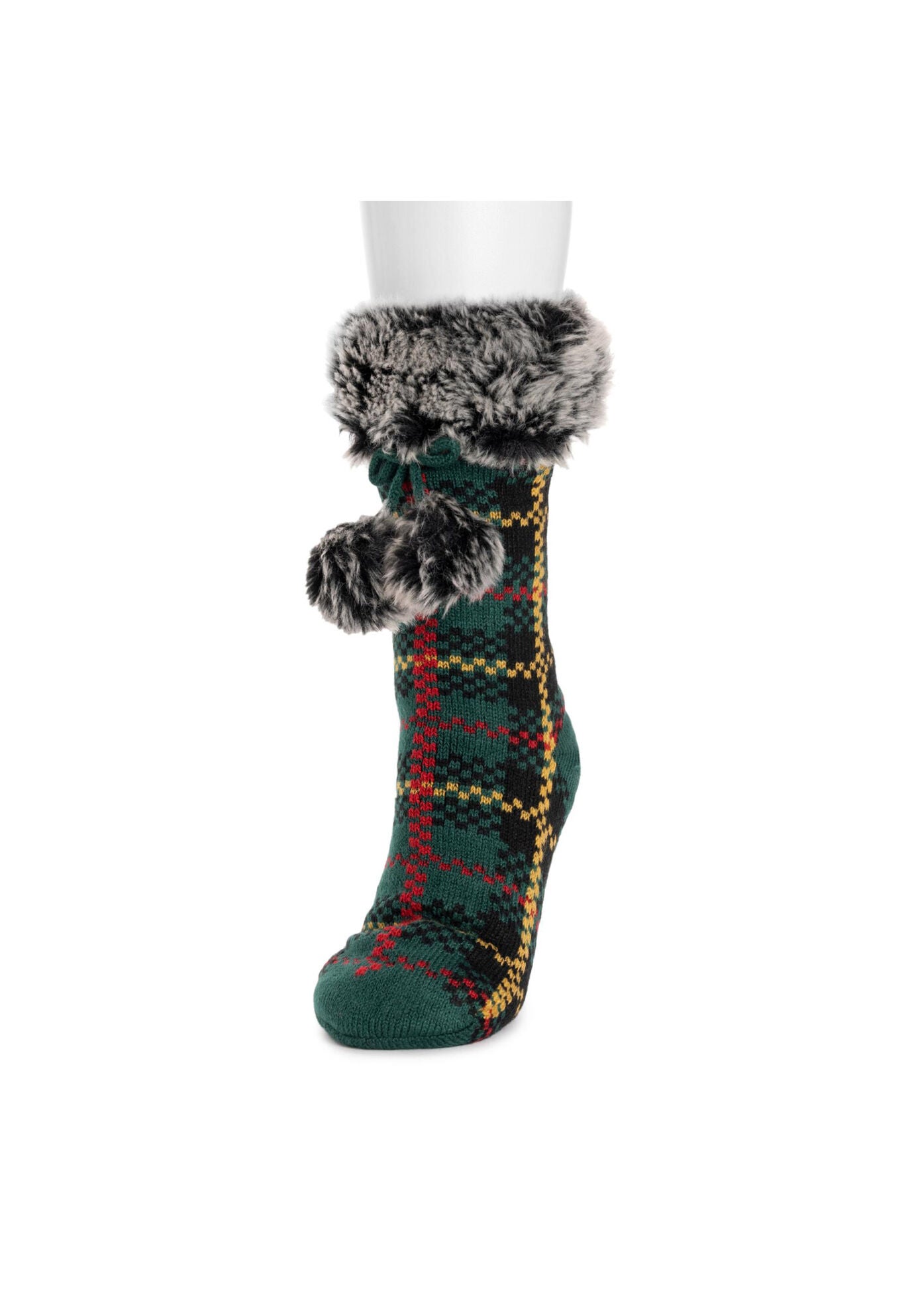 Cuff Cabin Slipper Socks, , on-hover image number 1