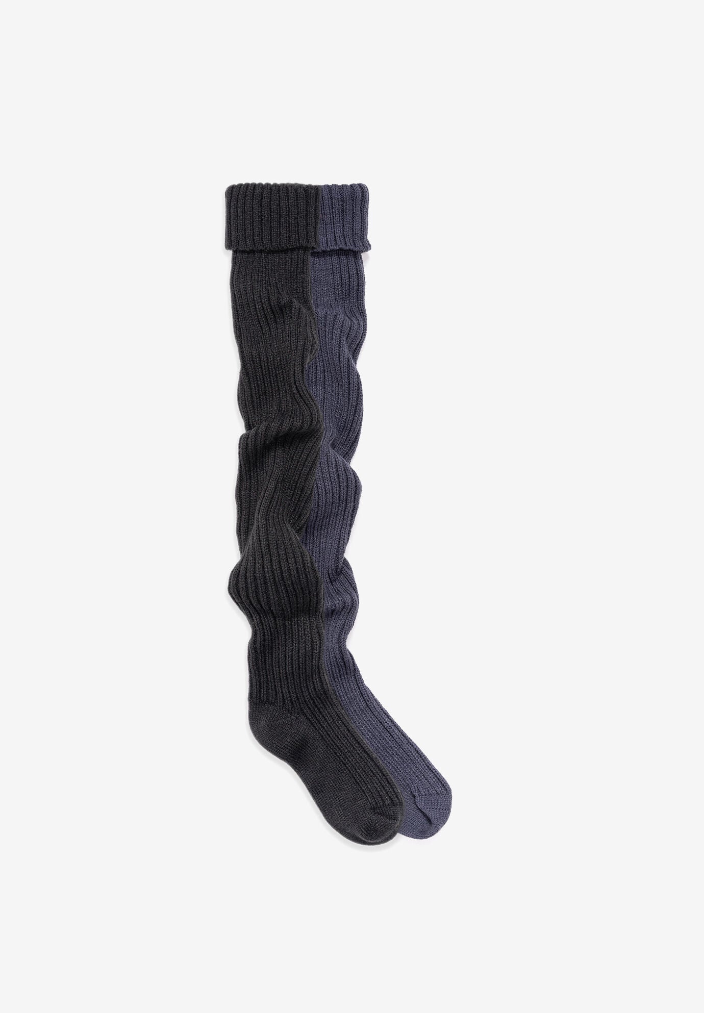 Chunky Ribbed Over The Knee 2 Pack Socks, MULTI, hi-res image number 0