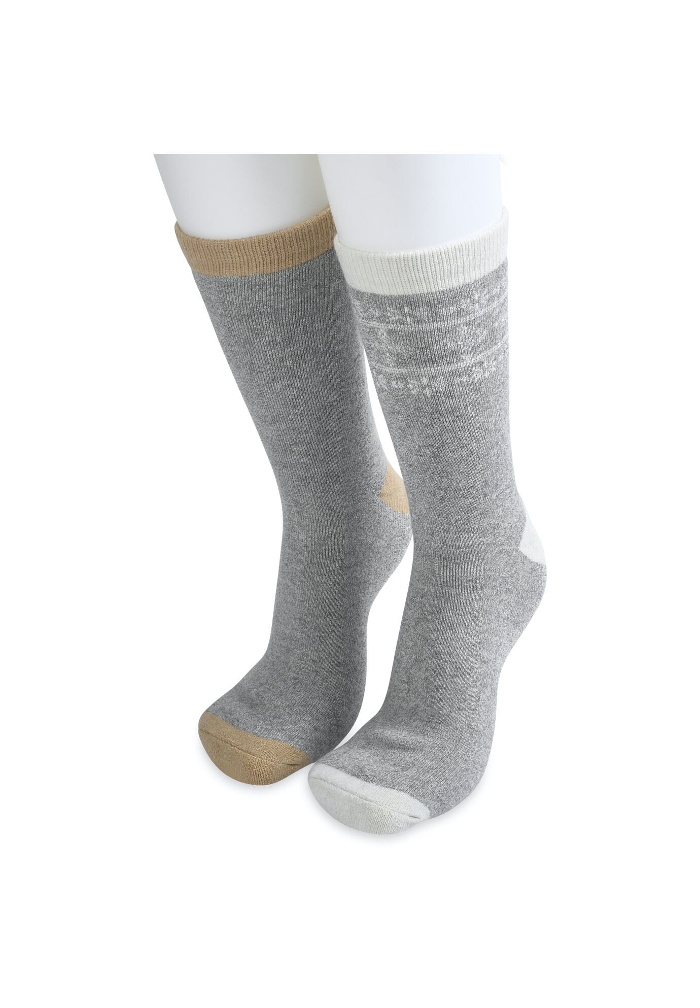 2 Pack Super Soft Midweight Cushioned Thermal Socks, , alternate image number 2
