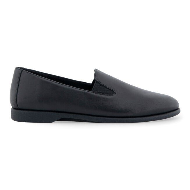 Nuit Almond Toe Loafer, BLACK SMOOTH LEATHER, alternate image number 2