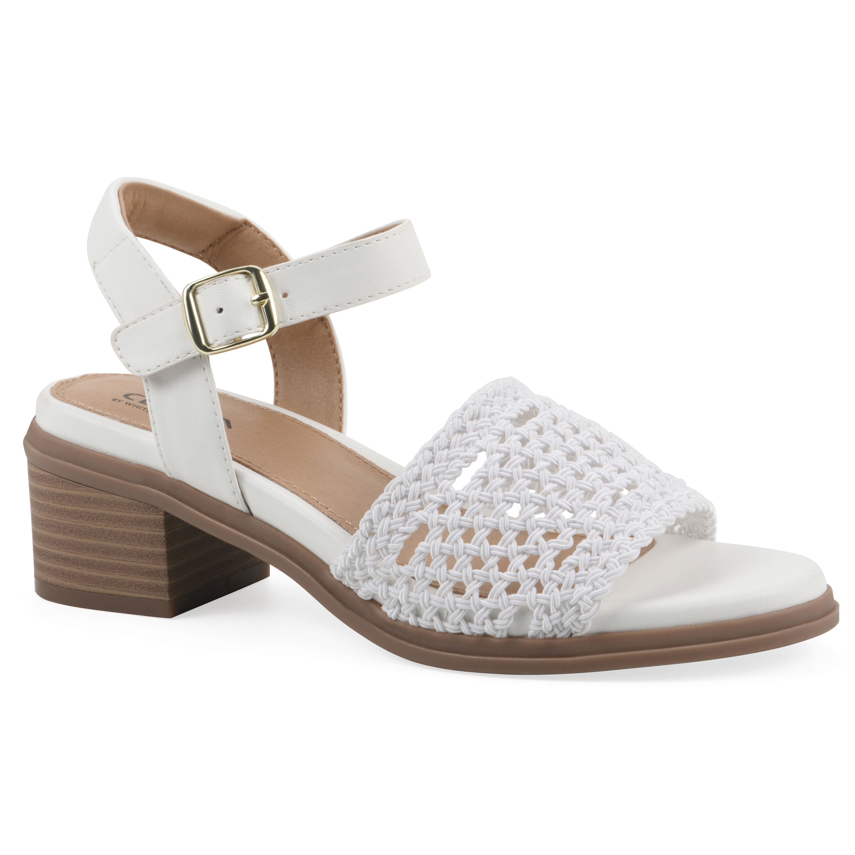 Cortland Block Heel Sandal, WHITE SMOOTH, hi-res image number 0