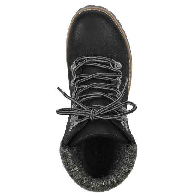 Pathfield Lace-Up Bootie, BLACK FABRIC, alternate image number 4