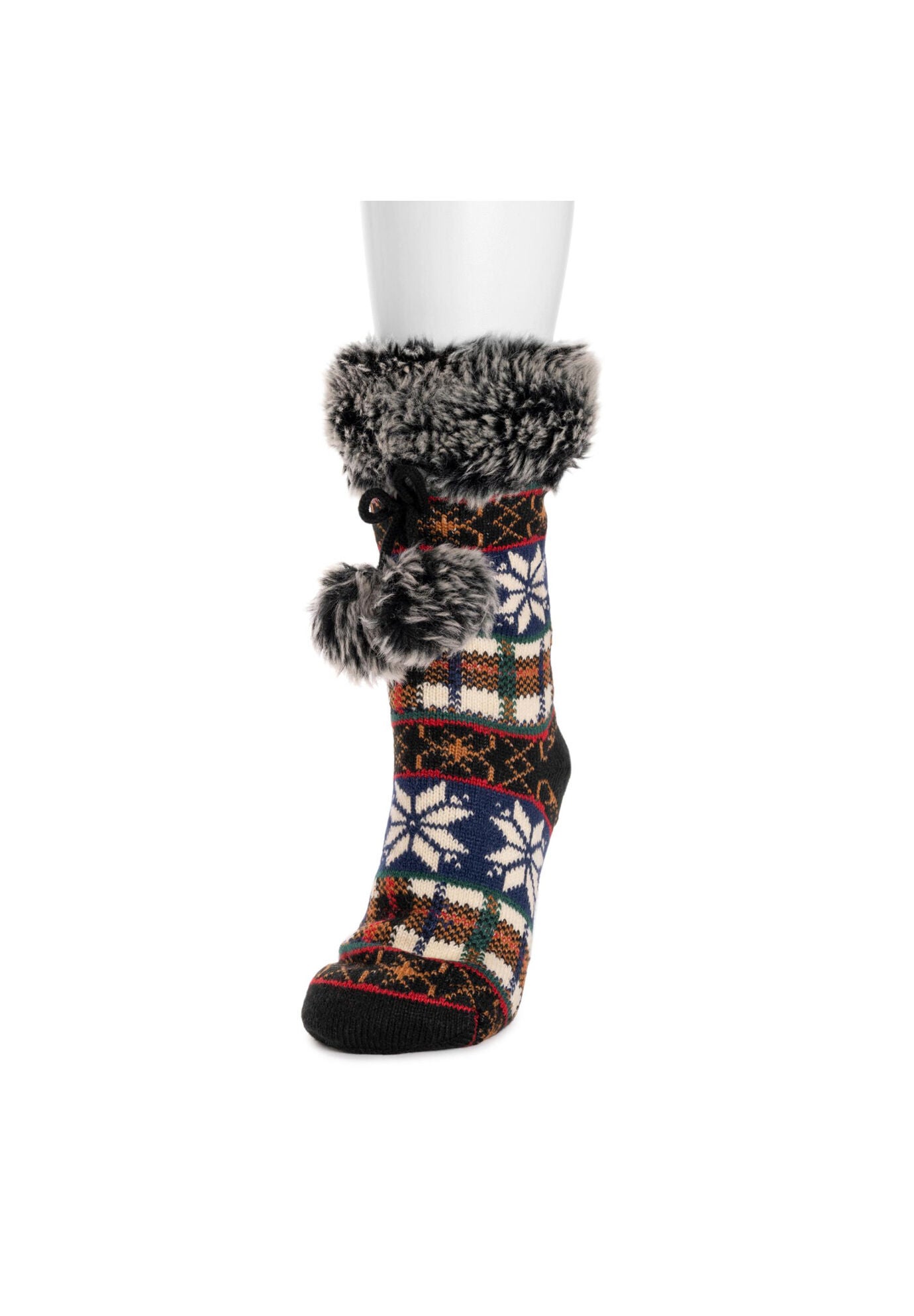 Cuff Cabin Slipper Socks, , alternate image number 2