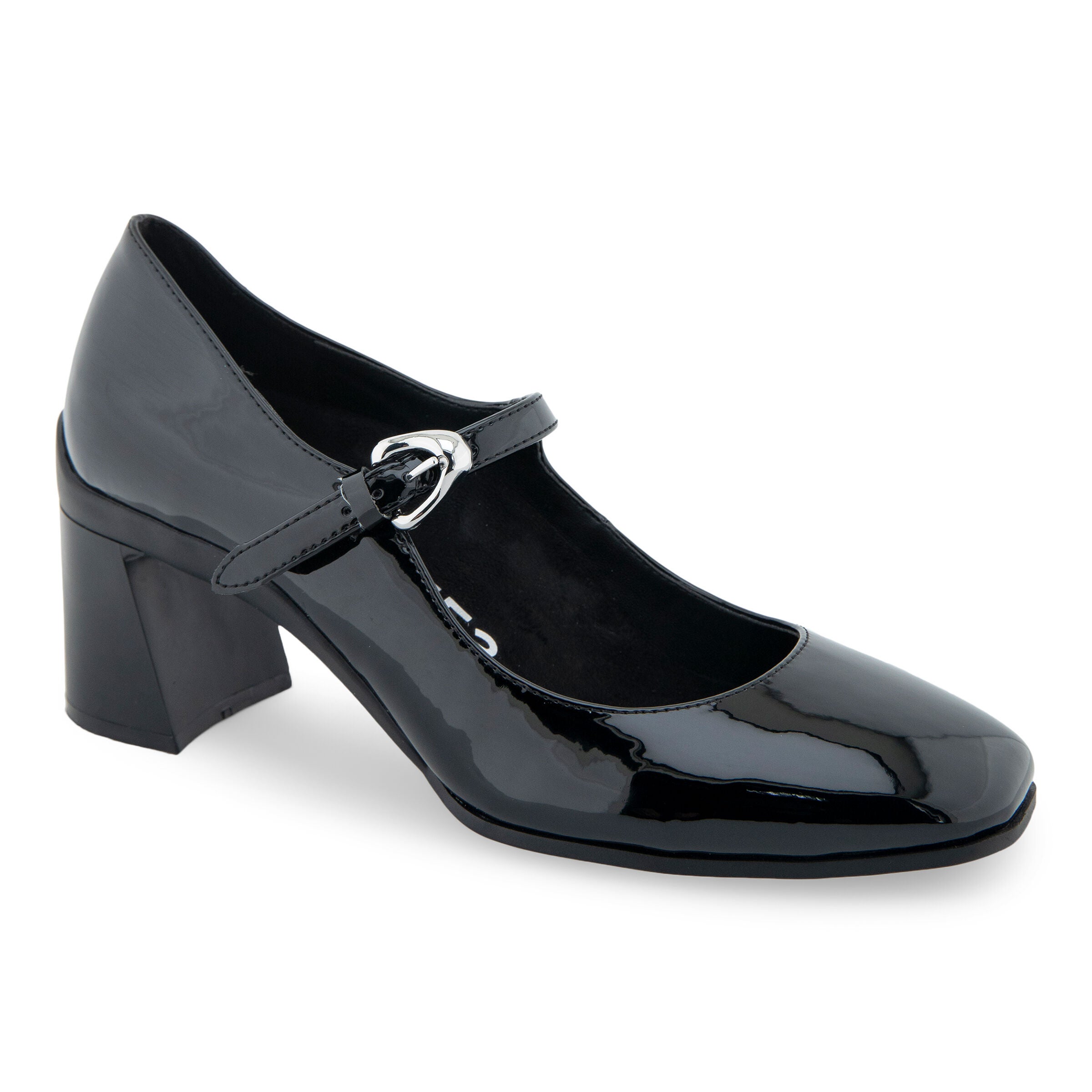 Cali Buckle Strap Pump, BLACK, hi-res image number 0