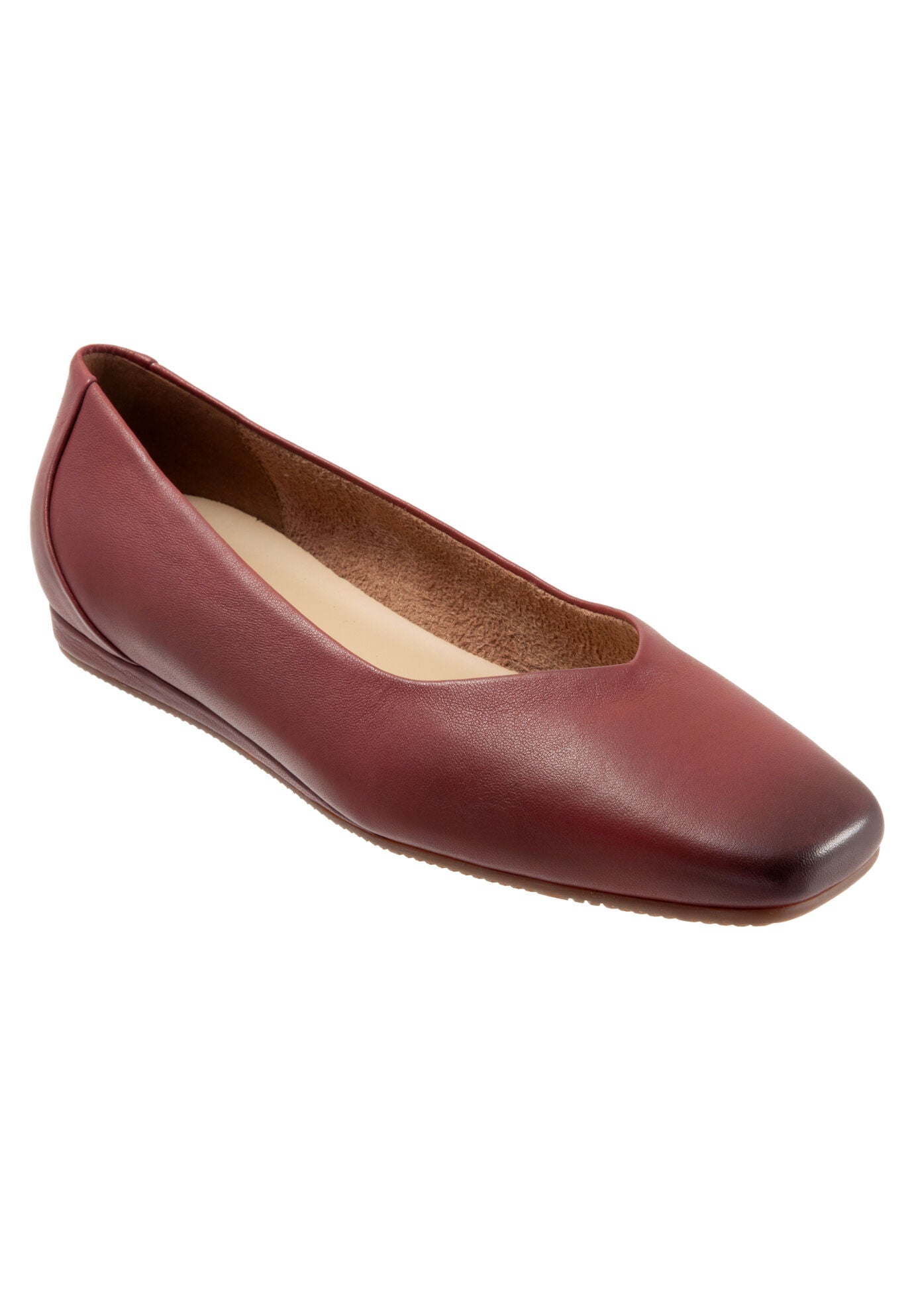 Vellore Ballerina Flat, DARK RED, hi-res image number 0