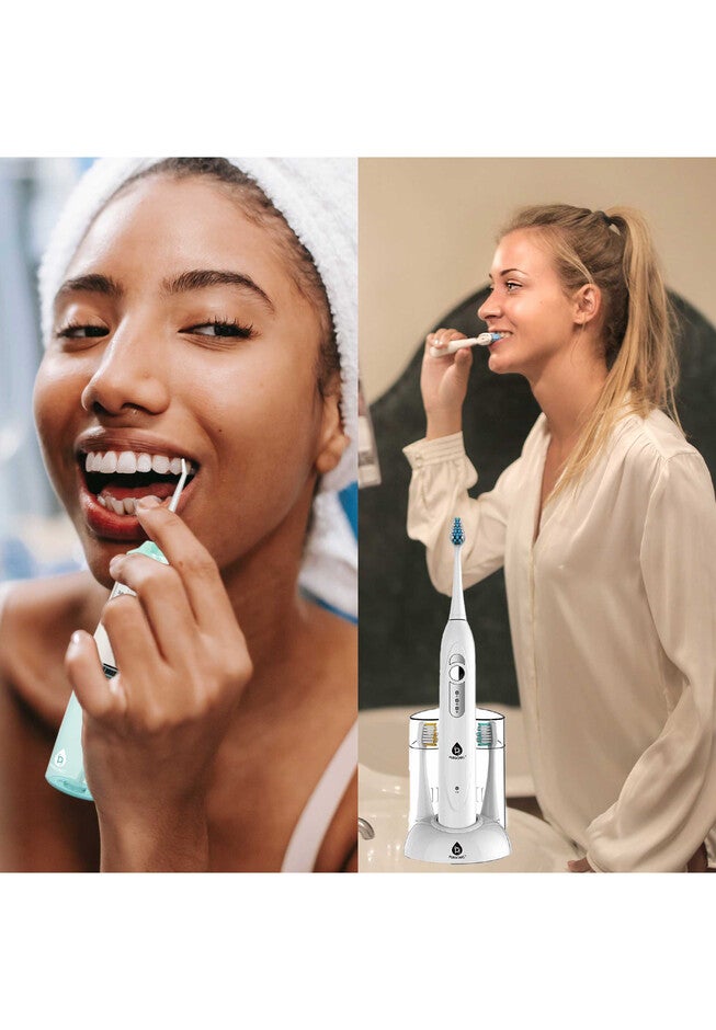 Rechargeable Toothbrush & Water Flosser Duo With Multi-Year Supply, , alternate image number null
