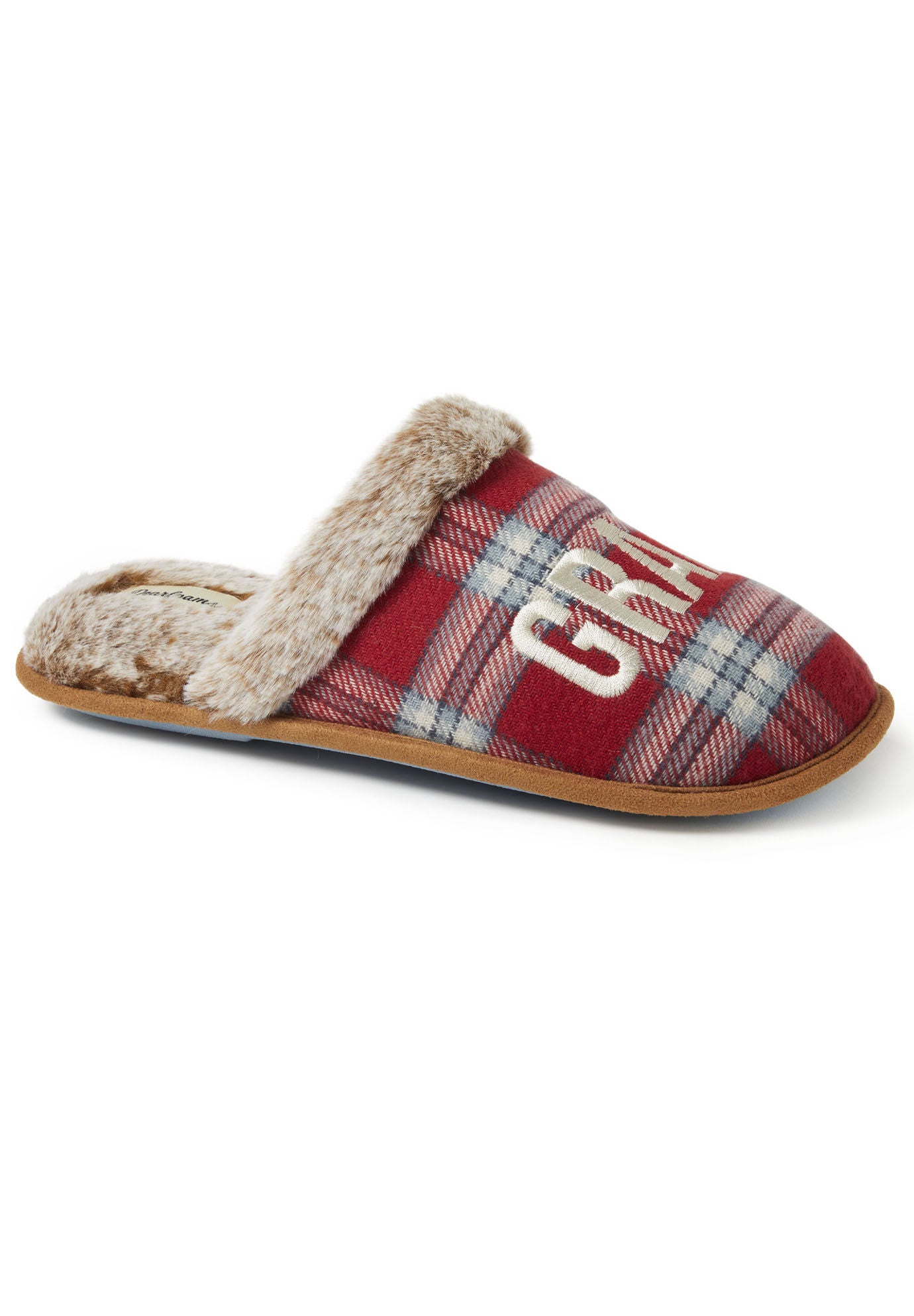 Grand Slippers, RED PLAID, hi-res image number 0