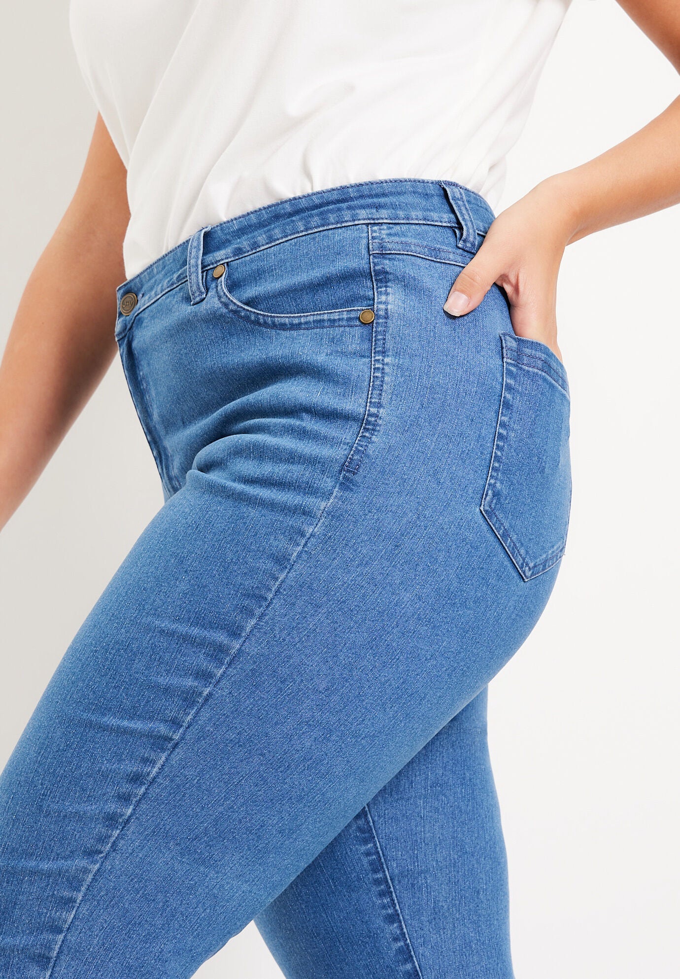 Bette Bowed Straight Leg Jeans main image 1
