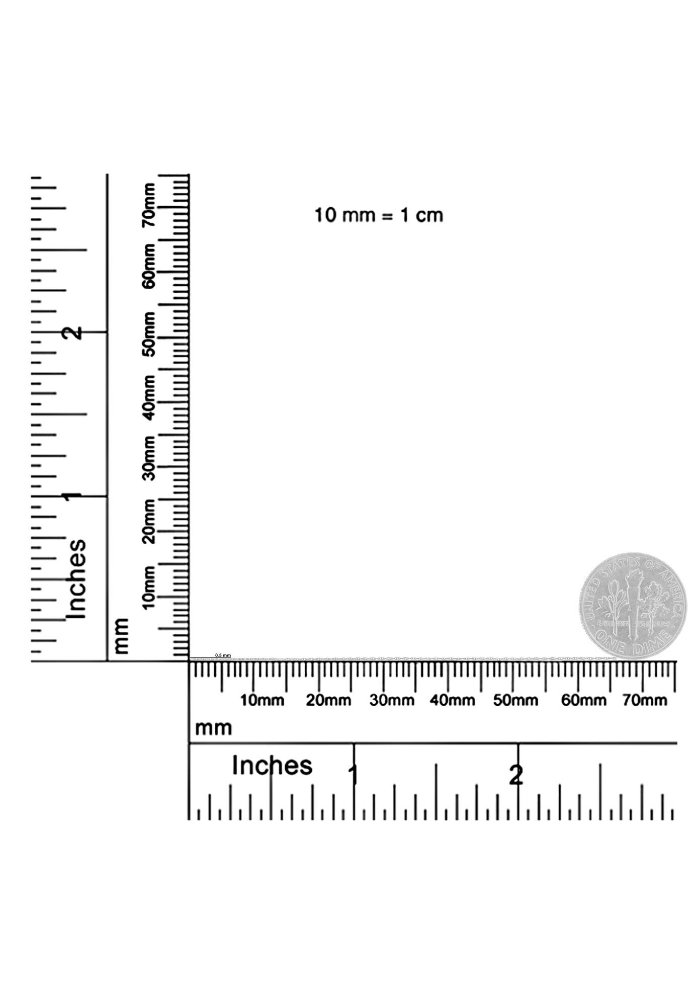 Solid White Gold Rope Chain Necklace Unisex 16 inches, , alternate image number 6